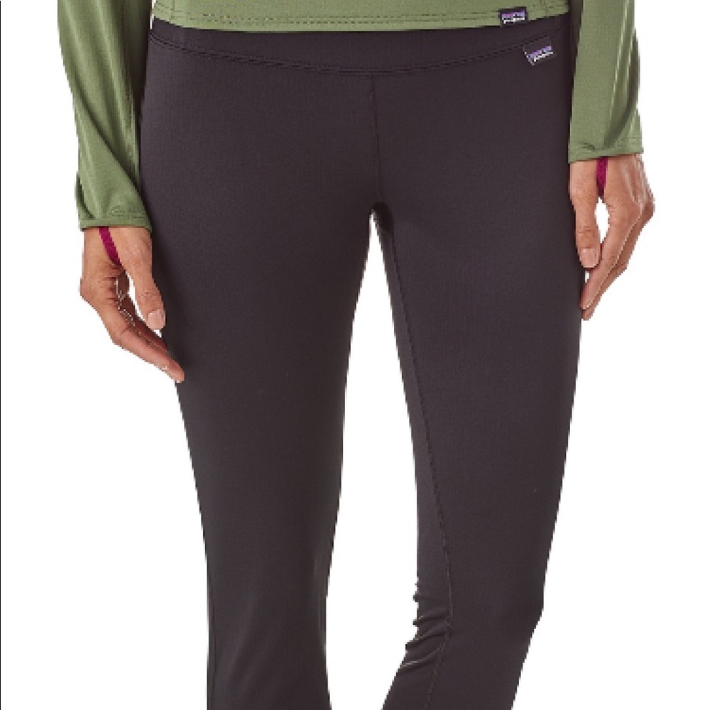 Black Patagonia Capilene Midweight Bottoms (XL)